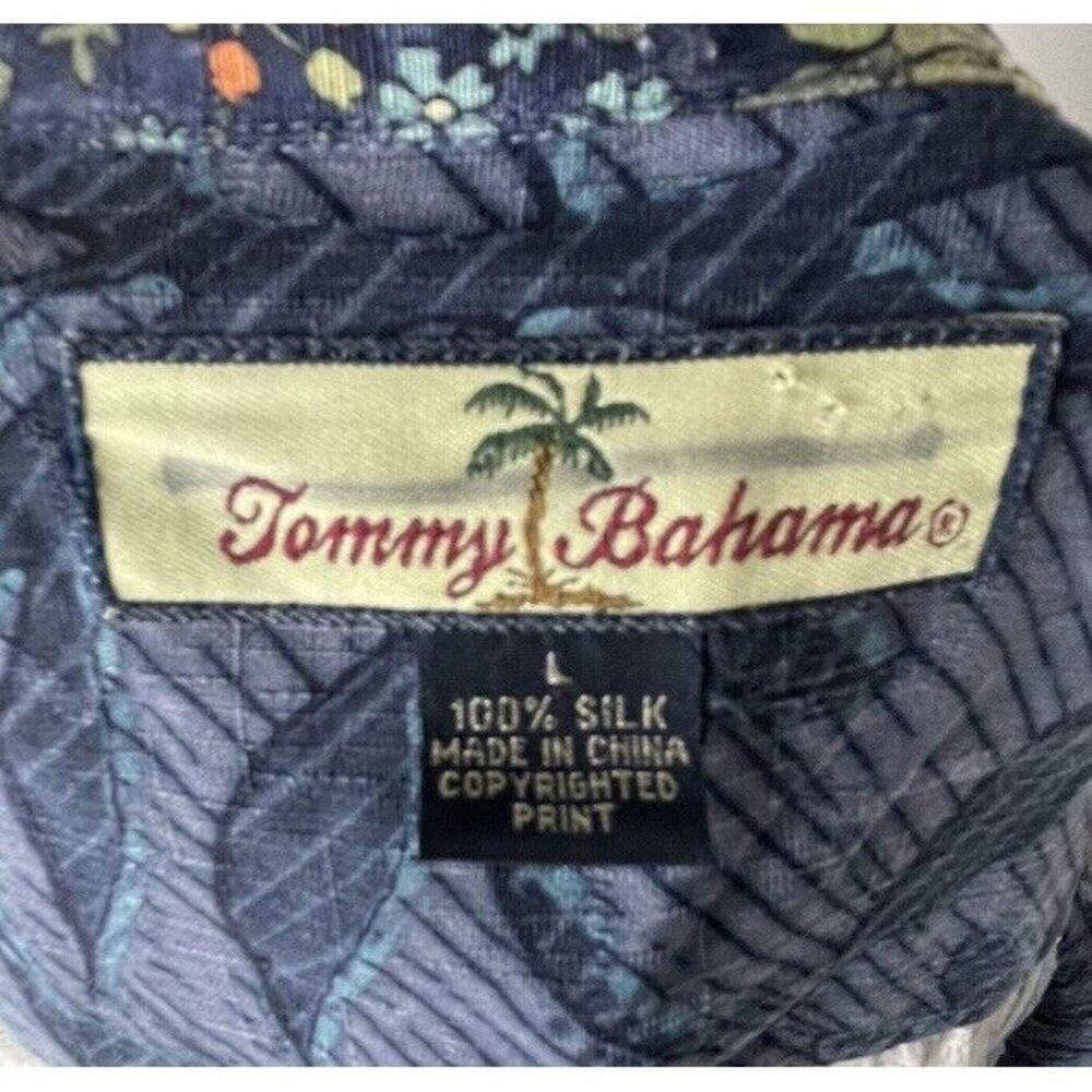 TOMMY BAHAMA Men's S/S Shirt, Sewn Patchwork Pattern,‎ XL - Picture 5 of 11